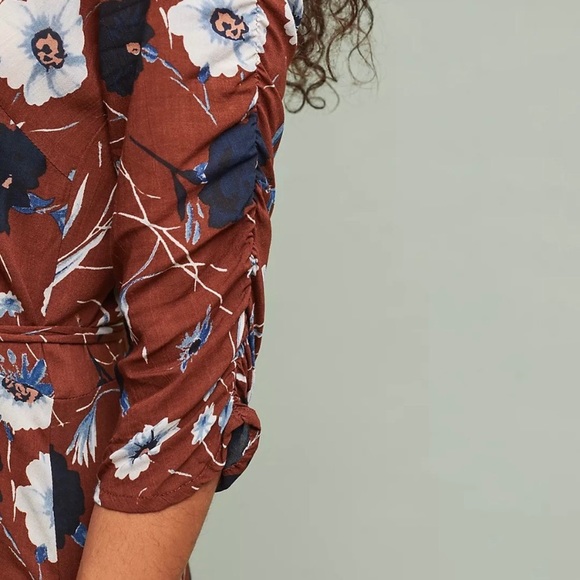 Anthropologie X FAITHFULL Anne Marie Aberdeen Midi Wrap Dress - Picture 3 of 7